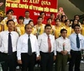 Đội bóng chuyền nữ VTV Bình Điền Long An xuất quân